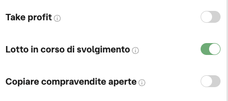Opzioni finali della copia su Ultima