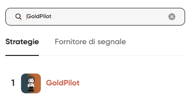 Risultato di ricerca GoldPilot